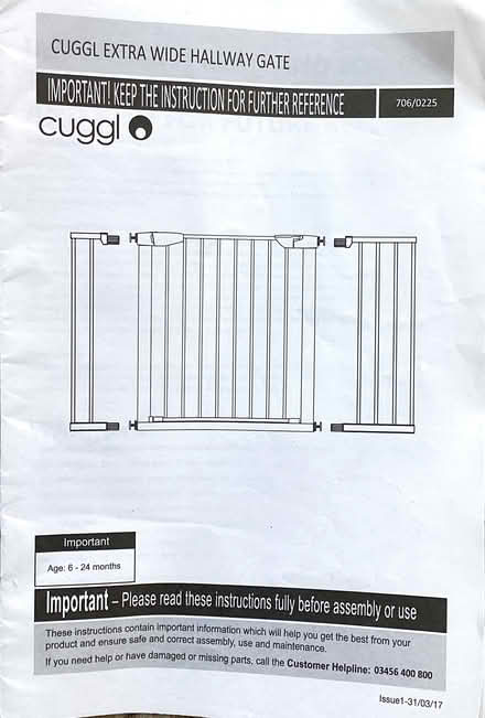 Photo of free Stair or Doorway Gate (Lichfield WS14) #1