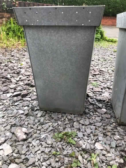 Photo of free Metal planters / decorative stone (Latchford WA4) #1