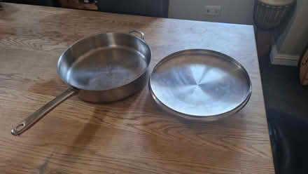Photo of free Huge stainless steel frying pan. (Stone Cross BN23) #1