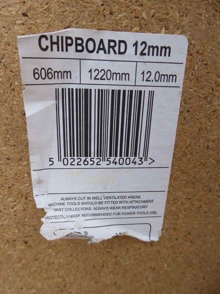 Photo of free SHEET OF 12mm CHIPBOARD (Latchford WA4) #3