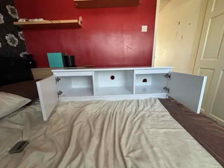 Photo of free Glossy White TV Unit (Wigston, Leicester, LE18) #2