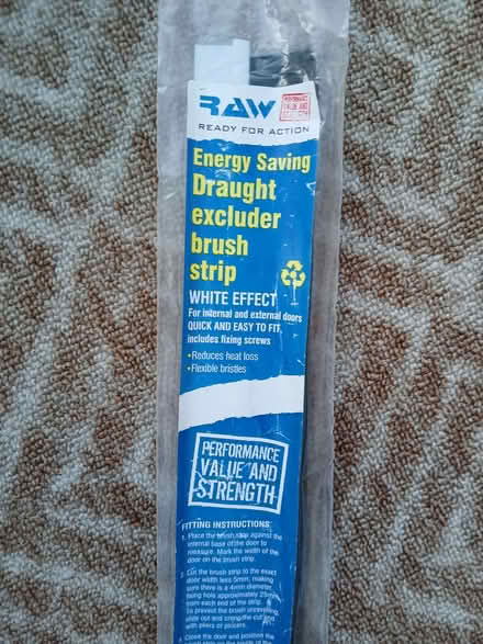 Photo of free White draught excluder brush strip (Wallisdown BH12) #1