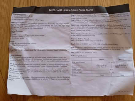 Photo of free USB to parallel printer cable (Yate BS37) #2