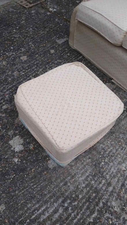 Photo of free Sofa, armchair and pouffe (Great Shelford CB22) #2