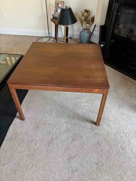 Photo of free Wooden coffee table (Franklin, Massachusetts.) #1
