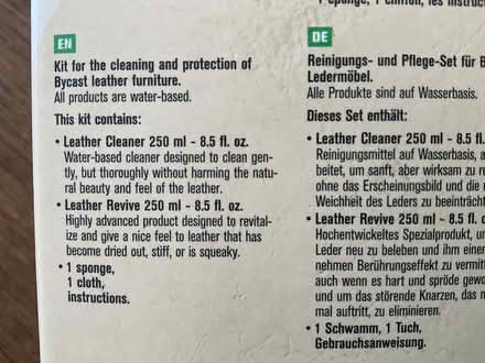 Photo of free Leather Care Kit (GU18) #3