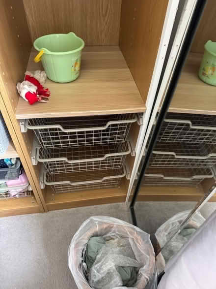 Photo of free IKEA small pax wardrobe with basket drawers (Lamberhead Green WN5) #2