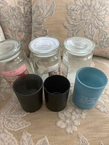 Photo of free Empty candle jars (Bartley Green B32) #1