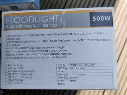 Photo of free PIR Floodlight (Rochford SS4) #2