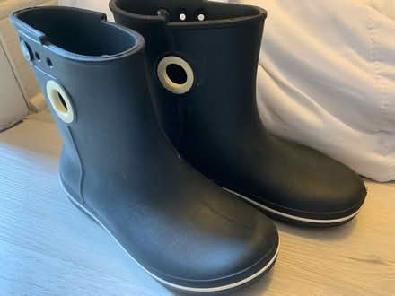 Photo of free Black Croc Rainboots like new (Carlstadt, NJ) #1