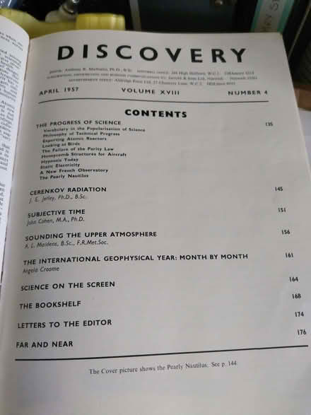 Photo of free DISCOVERY Science hard bound magazines 1940's -1950's (Ty'n y Groes LL32) #2
