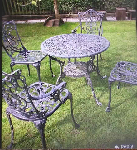 Photo of free garden table & chairs (Neston) #1