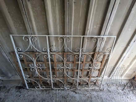 Photo of free White metal gate (Carr Manor LS17) #1