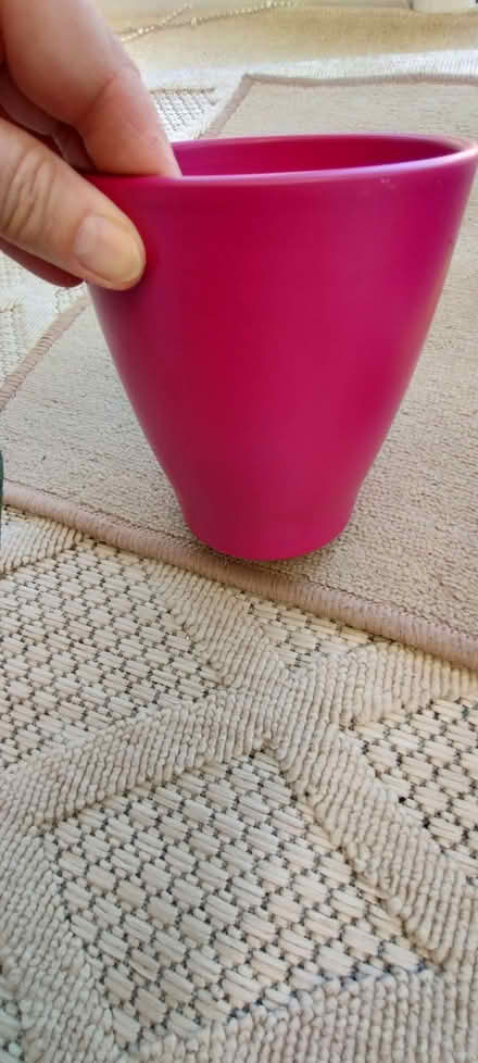 Photo of free Pink Ceramic Plant Pot (Berrow TA8) #1