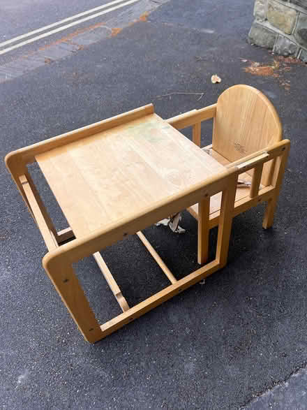 Photo of free 🪑Wooden high chair / table (Broomhill S10) #3