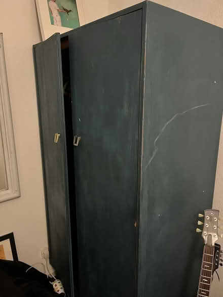 Photo of free Blue wooden wardrobe (N16) #1