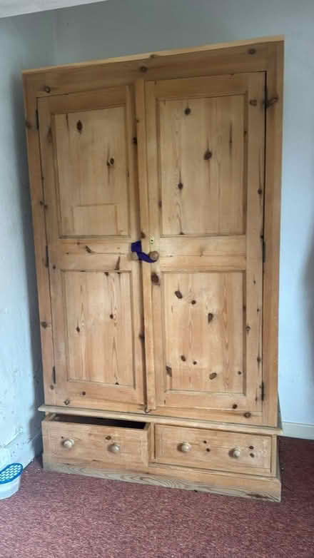 Photo of free Wooden wardrobe and table (Bulwell NG6) #1