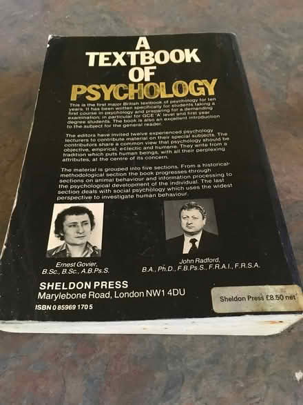 Photo of free A textbook of Psychology - first edition (Hailsham BN27) #2