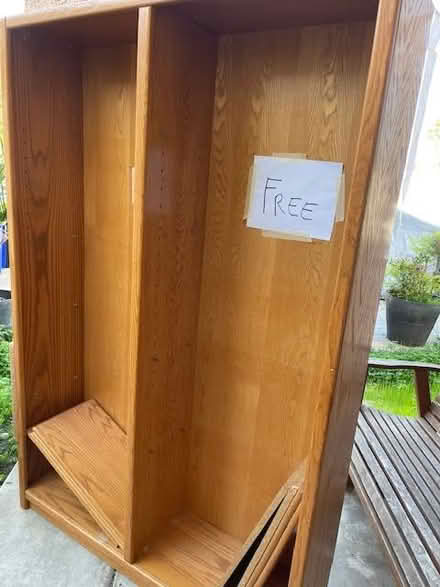 Photo of free Honey Oak Bookshelves (Rancho Penasquitos) #1