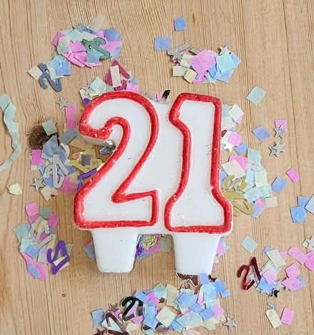 Photo of free 21st Birthday candle & confetti (Henleaze BS9) #1