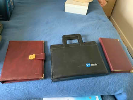 Photo of free Three leather bound document holders. The smaller one is a (West Oxfordshire OX28) #1