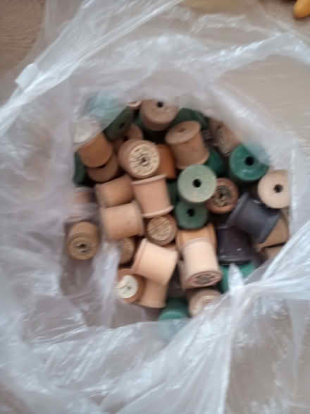 Photo of free Wooden cotton reels (High Wood GL6) #1