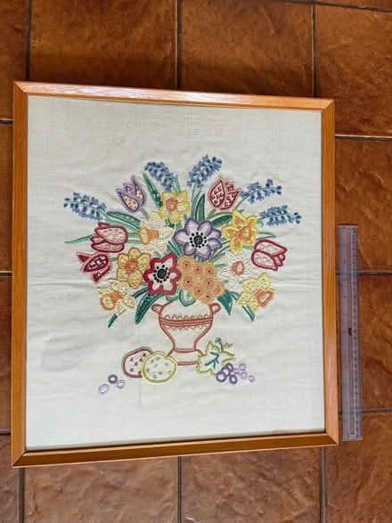 Photo of free Pretty needlework picture (Nunnery Wood WR5) #1
