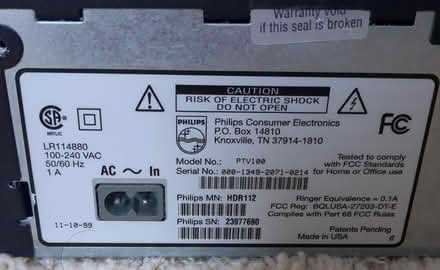 Photo of free Tivo Series 1 (Almaden Valley) #2