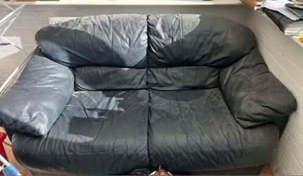 Photo of free 2 Seater Black sofa (Cople MK44) #1