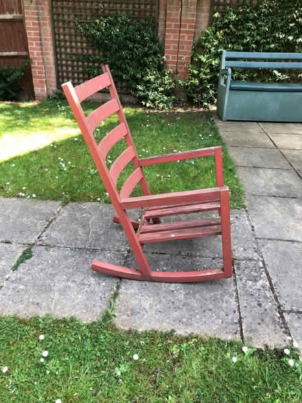 Photo of free Rocking chair, 1 slat broken (Sandhills OX3) #2