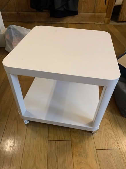 Photo of free IKEA square table on wheels (Barnsbury N7) #1