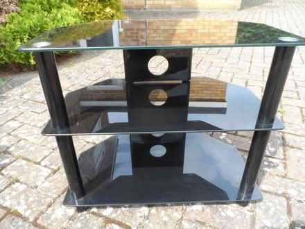 Photo of free Glass TV table (Benson OX10) #1