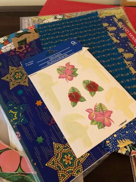 Photo of free Misc wrapping paper/stickers (Temescal) #2
