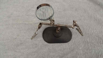 Photo of free Helping hand clamp with magnifying glass (Wilmslow SK9) #2