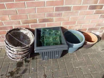 Photo of free Selection of hanging baskets, pots and seed trays (Boulton Moor DE24) #1