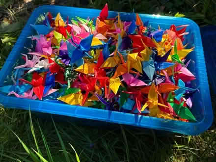 Photo of free 1000 paper cranes for crafting (BA5) #1