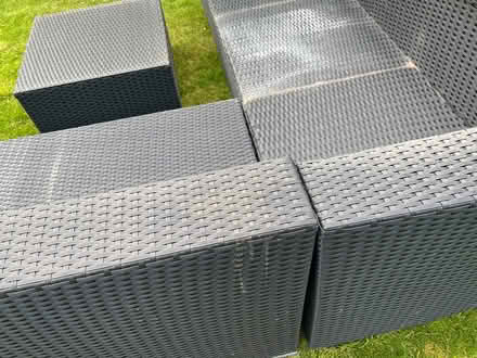 Photo of free Damaged Garden sofa & cushion set (Langstone PO9) #4