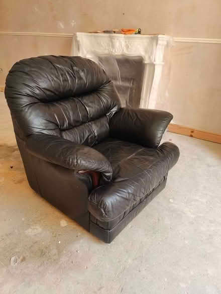 Photo of free Comfy black leather armchair (Bohemia TN37) #1