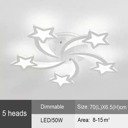 Photo of free BNIB 2 x Modern 5 Star LED Ceiling Light Kids Bedroom (South Norwood SE25) #2