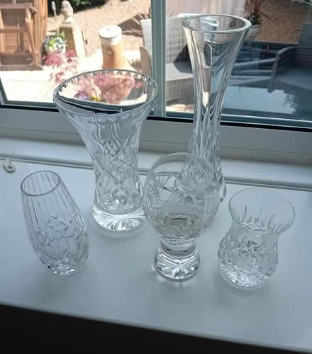 Photo of free 5 glass vases (Hemingfield Barnsley S73) #1