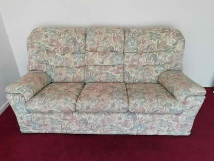 Photo of free Sofa + storage footstool (Warminster) #1