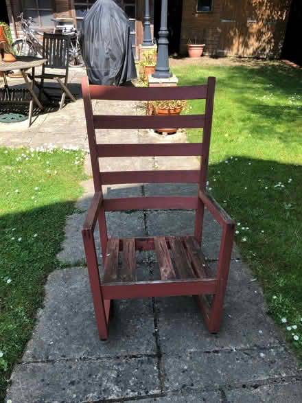 Photo of free Rocking chair, 1 slat broken (Sandhills OX3) #3