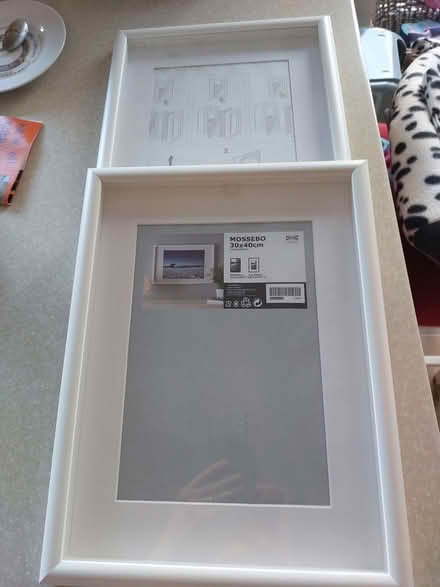 Photo of free 2 white ikea picture frames (Charlton OX12) #2