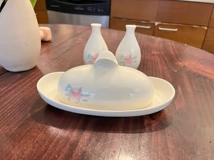 Photo of free Antique butter dish and SnP shaker (Roxbury) #1