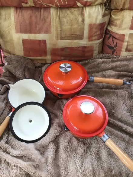 Photo of free Cast iron pan set (New Balderton) #1