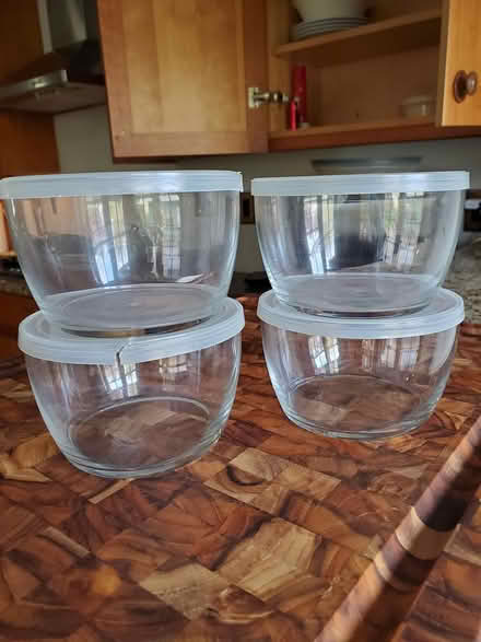 Photo of free 4 glass food storage containers (Capitol Hill) #1