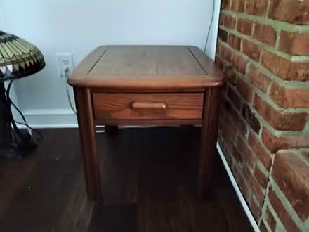 Photo of free 2 end tables with drawers (Lilburn) #1