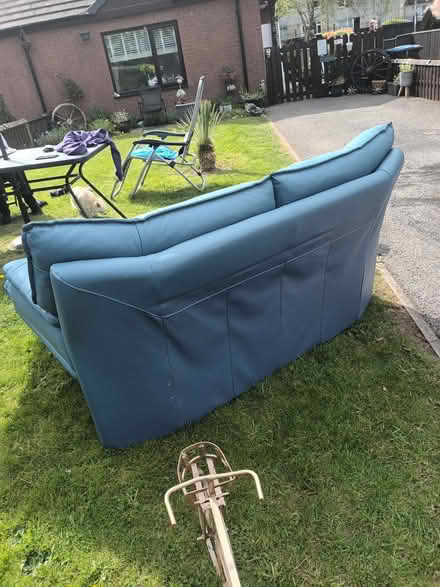 Photo of free Leather couch 2 seeter (Dudley Hill BD4) #1