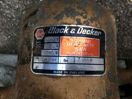 Photo of free Vintage Heavy Duty 9inch Black and Decker Circular Saw HD121 (Brogborough MK43) #2