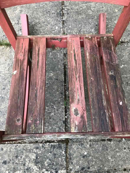 Photo of free Rocking chair, 1 slat broken (Sandhills OX3) #4